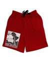 Colorado Landscape Text BW Adult Lounge Shorts-Lounge Shorts-TooLoud-Red-Small-Davson Sales