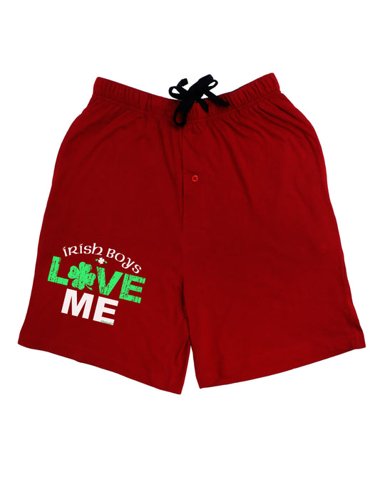 Irish Boys Love Me Adult Lounge Shorts-Lounge Shorts-TooLoud-Red-Small-Davson Sales