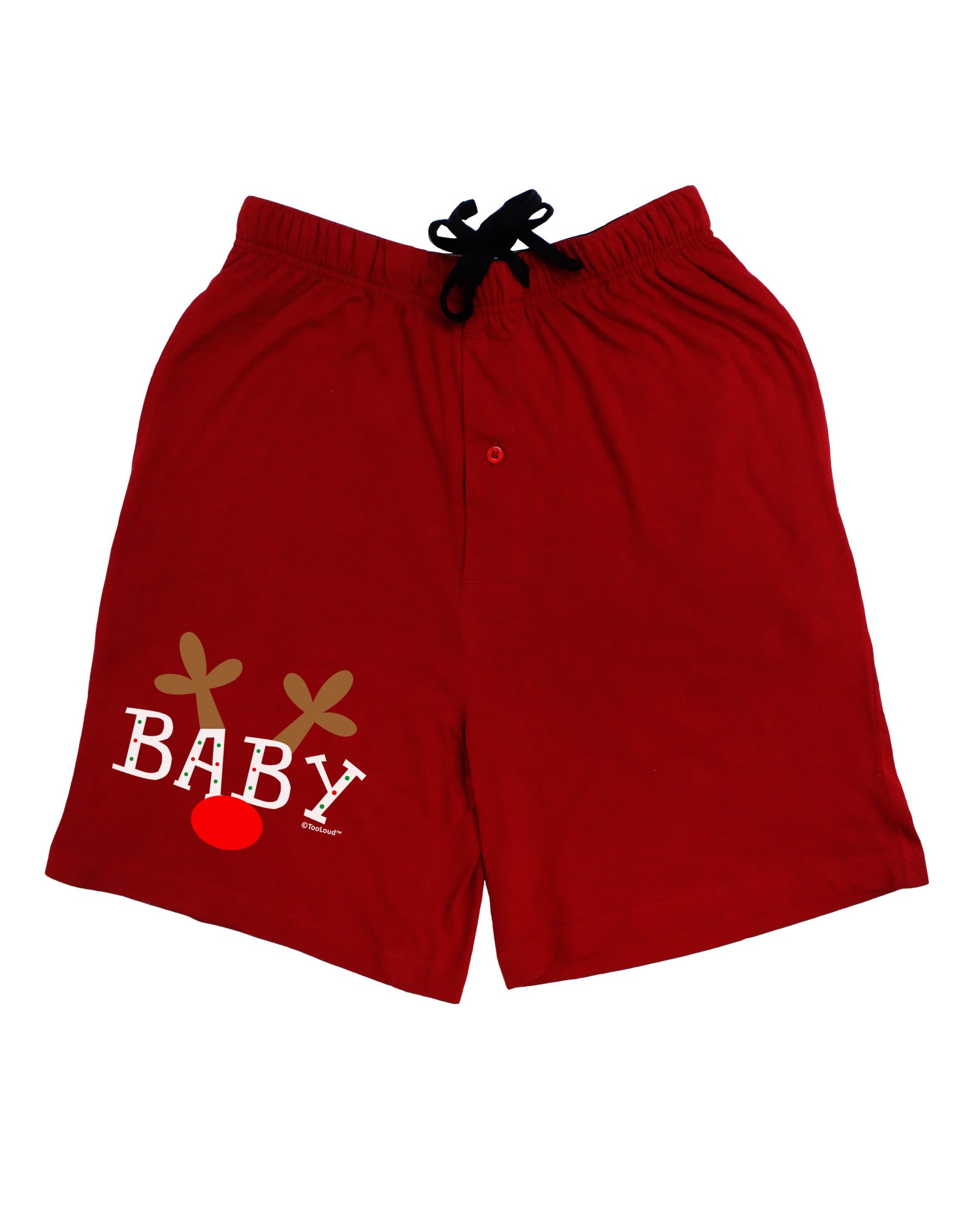 Coordinated Family Christmas Attire: Reindeer-themed Baby Adult Night Shirt Dress by TooLoud-Night Shirt-TooLoud-Red-One-Size-Davson Sales