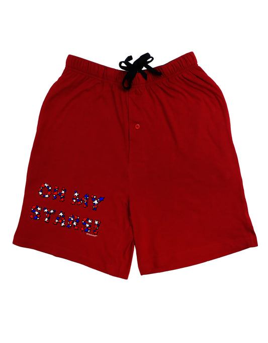 Oh My Stars Patriotic Design Adult Lounge Shorts by TooLoud-Lounge Shorts-TooLoud-Black-Small-Davson Sales