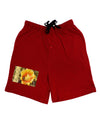 Bee Cactus with Text Adult Lounge Shorts-Lounge Shorts-TooLoud-Red-Small-Davson Sales