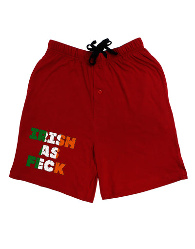 Irish As Feck Funny Adult Lounge Shorts by TooLoud-Lounge Shorts-TooLoud-Red-Small-Davson Sales