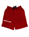 Bootcamp Military Text Adult Lounge Shorts-Lounge Shorts-TooLoud-Red-Small-Davson Sales