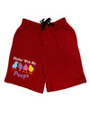 Chillin With My Peeps Adult Lounge Shorts - Red or Black-Lounge Shorts-TooLoud-Red-Small-Davson Sales