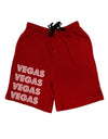 Vegas - Vegas Style Show Lights Adult Lounge Shorts - Red or Black by TooLoud-Lounge Shorts-TooLoud-Black-Small-Davson Sales