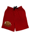 Football Turkey Happy Thanksgiving Adult Lounge Shorts-Lounge Shorts-TooLoud-Red-Small-Davson Sales