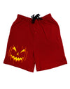 Halloween Scary Evil Jack O Lantern Pumpkin Adult Lounge Shorts - Red or Black by TooLoud-TooLoud-Red-Small-Davson Sales