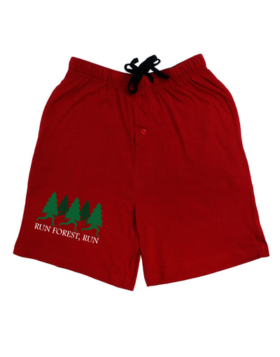 Run Forest Run Funny Adult Lounge Shorts by TooLoud-Lounge Shorts-TooLoud-Red-Small-Davson Sales