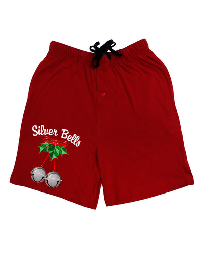 Silver Bells Adult Lounge Shorts by-Lounge Shorts-TooLoud-Red-Small-Davson Sales