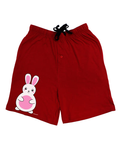 Cute Easter Bunny - Pink Adult Lounge Shorts - Red or Black by TooLoud-Lounge Shorts-TooLoud-Black-Small-Davson Sales