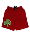 St. Patrick's Day Shamrock Design - Shamrocks Adult Lounge Shorts - Red or Black by TooLoud-Lounge Shorts-TooLoud-Black-Small-Davson Sales