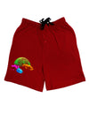 Moon Dream Hallucination Adult Lounge Shorts-Lounge Shorts-TooLoud-Red-Small-Davson Sales