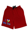 I Heart My Son - Autism Awareness Adult Lounge Shorts by TooLoud-Lounge Shorts-TooLoud-Black-Small-Davson Sales