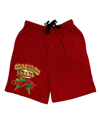 Cowboy Chili Cookoff Champ Adult Lounge Shorts-Lounge Shorts-TooLoud-Red-Small-Davson Sales