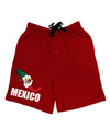 Mexico Outline - Mexican Flag - Mexico Text Adult Lounge Shorts by TooLoud-Lounge Shorts-TooLoud-Black-Small-Davson Sales