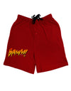 Onomatopoeia BAMM Adult Lounge Shorts-Lounge Shorts-TooLoud-Red-Small-Davson Sales