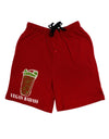 Vegan Badass Blender Bottle Dark Adult Lounge Shorts-Lounge Shorts-TooLoud-Red-Small-Davson Sales