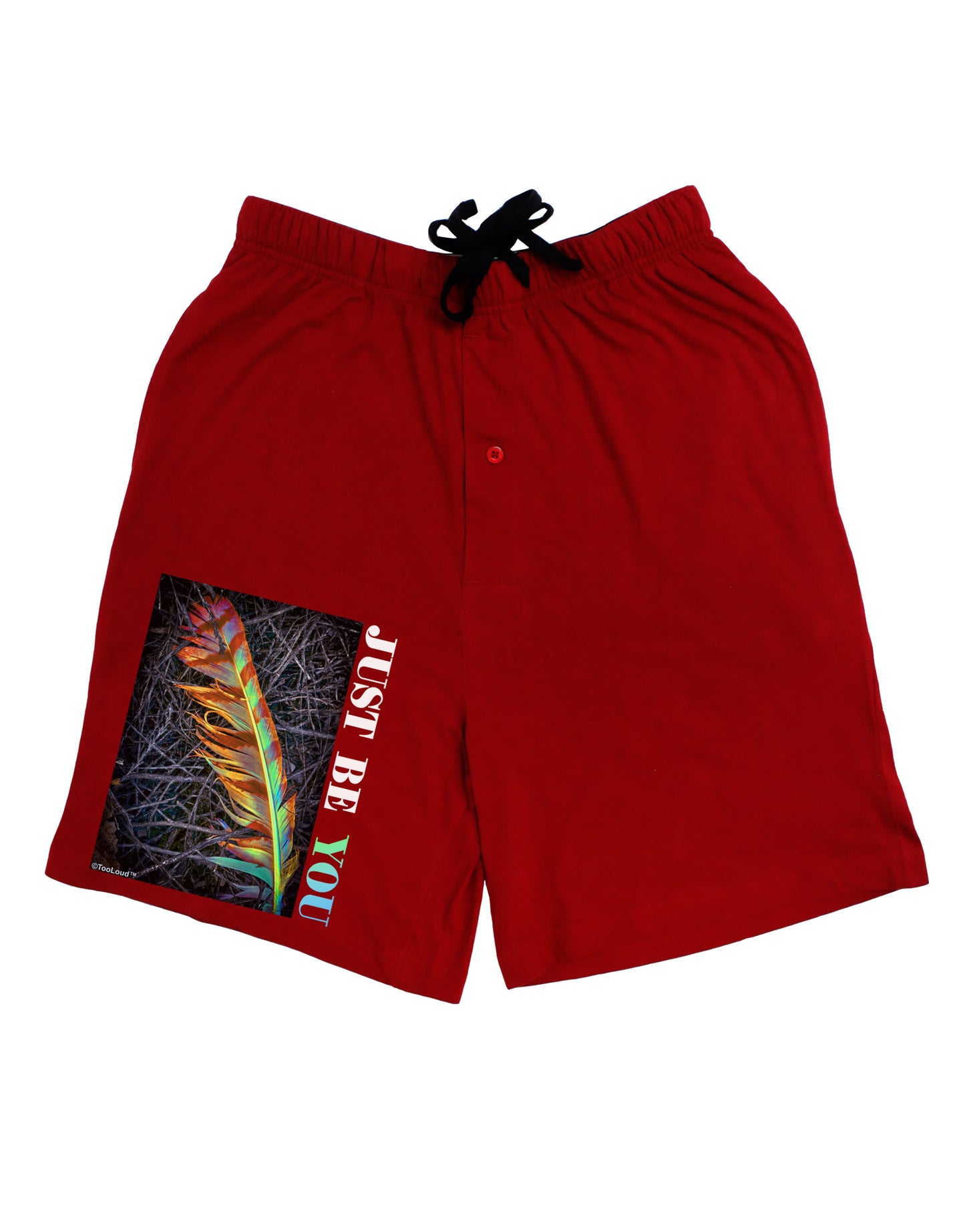 Just Be You - Unique Adult Lounge Shorts-Lounge Shorts-TooLoud-Red-Small-Davson Sales