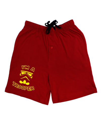 I'm A Trooper Adult Lounge Shorts-Lounge Shorts-TooLoud-Red-Small-Davson Sales