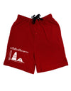 Flatten the Curve Graph Dark Adult Lounge Shorts-Lounge Shorts-TooLoud-Red-Small-Davson Sales