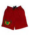 Dilophosaurus Design - Color Adult Lounge Shorts - Red or Black by TooLoud-Lounge Shorts-TooLoud-Black-Small-Davson Sales