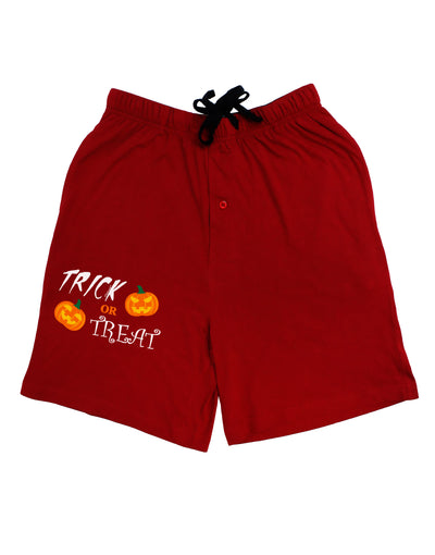 Trick or Treat Pumpkins Adult Lounge Shorts-Lounge Shorts-TooLoud-Red-Small-Davson Sales