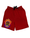 Sacred Calavera Day of the Dead Sugar Skull Adult Lounge Shorts - Red or Black by TooLoud-TooLoud-Red-Small-Davson Sales