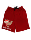 Cute Christmas Sloth - Santa Claws Adult Lounge Shorts - Red or Black by TooLoud-Lounge Shorts-TooLoud-Black-Small-Davson Sales