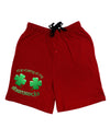 Stop Staring At My Shamrocks Adult Lounge Shorts-Lounge Shorts-TooLoud-Red-Small-Davson Sales