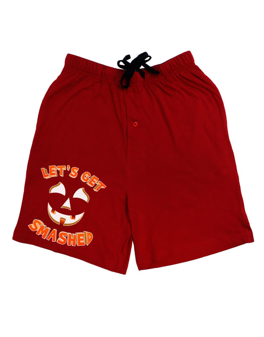 Let's Get Smashed Pumpkin Adult Lounge Shorts by TooLoud-Lounge Shorts-TooLoud-Red-Small-Davson Sales