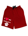I Heart My Chihuahua Adult Lounge Shorts by TooLoud-Lounge Shorts-TooLoud-Red-Small-Davson Sales