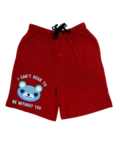 I Can't Bear to be Without You Blue Relaxed Fit Adult Lounge Shorts by-Lounge Shorts-TooLoud-Red-Small-Davson Sales