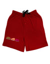 Cute Thanksgiving Food Adult Lounge Shorts-Lounge Shorts-TooLoud-Red-Small-Davson Sales