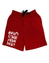 Hardcore Feminist Adult Lounge Shorts-Lounge Shorts-TooLoud-Red-Small-Davson Sales