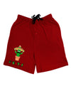 Fiesta Cactus Text Adult Lounge Shorts-Lounge Shorts-TooLoud-Red-Small-Davson Sales