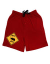 Beer Xing Adult Lounge Shorts-Lounge Shorts-TooLoud-Red-Small-Davson Sales