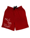 Personalized Mr and Mrs -Name- Established -Date- Design Adult Lounge Shorts-Lounge Shorts-TooLoud-Red-Small-Davson Sales