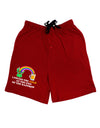 End Of The Rainbow Text Adult Lounge Shorts-Lounge Shorts-TooLoud-Red-Small-Davson Sales