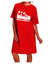 Florida Love - Palm Trees Cutout Design Adult Night Shirt Dress by TooLoud: A Stylish and Trendy Nightwear Option for the Fashion-forward Individuals-Night Shirt-TooLoud-Red-One-Size-Davson Sales