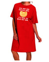 Stylish and Comfortable Adult Night Shirt Dress for Cat Lovers-Night Shirt-TooLoud-Red-One-Size-Fits-Most-Davson Sales