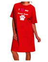 Stylish and Comfortable Great Dane Adult Night Shirt Dress by TooLoud-Night Shirt-TooLoud-Red-One-Size-Davson Sales