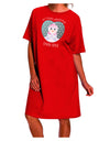 Customized My First Christmas Snowbaby Girl Adult Night Shirt Dress-Night Shirt-TooLoud-Red-One-Size-Fits-Most-Davson Sales