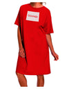 Colorado - United States Shape Adult Night Shirt Dress by TooLoud: A Stylish and Comfortable Nightwear Option for Adults-Night Shirt-TooLoud-Red-One-Size-Davson Sales