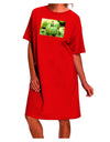 Shop Locally Sourced - Eco-Friendly Dark Adult Night Shirt Dress with Green Tomatoes-Night Shirt-TooLoud-Red-One-Size-Fits-Most-Davson Sales