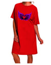 Stylish Black and Purple Heart Adult Night Shirt Dress with Cute Dark Angel Wings-Night Shirt-TooLoud-Red-One-Size-Fits-Most-Davson Sales