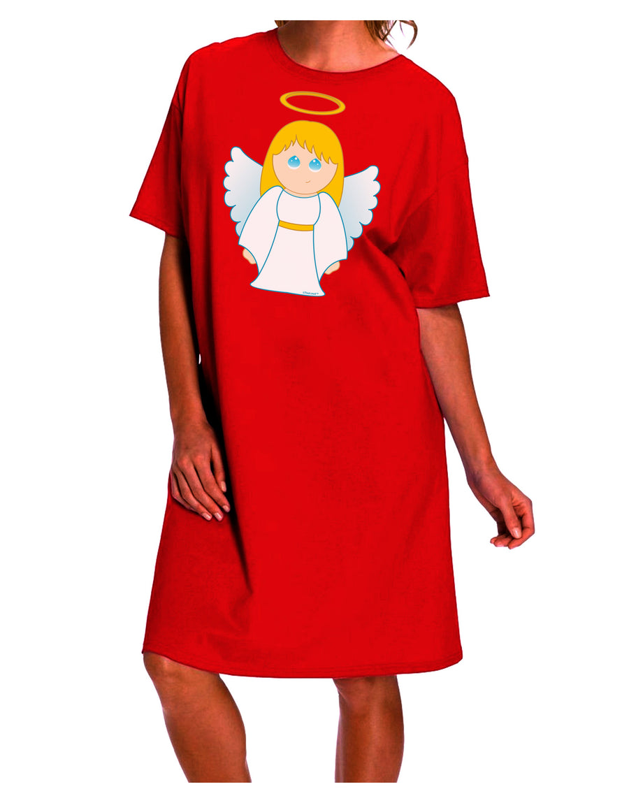 Elegant Christmas Angel Women's Night Shirt Dress-Night Shirt-TooLoud-Red-One-Size-Fits-Most-Davson Sales