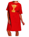 Top-rated Mother Trophy Adult Night Shirt Dress by TooLoud-Night Shirt-TooLoud-Red-One-Size-Davson Sales