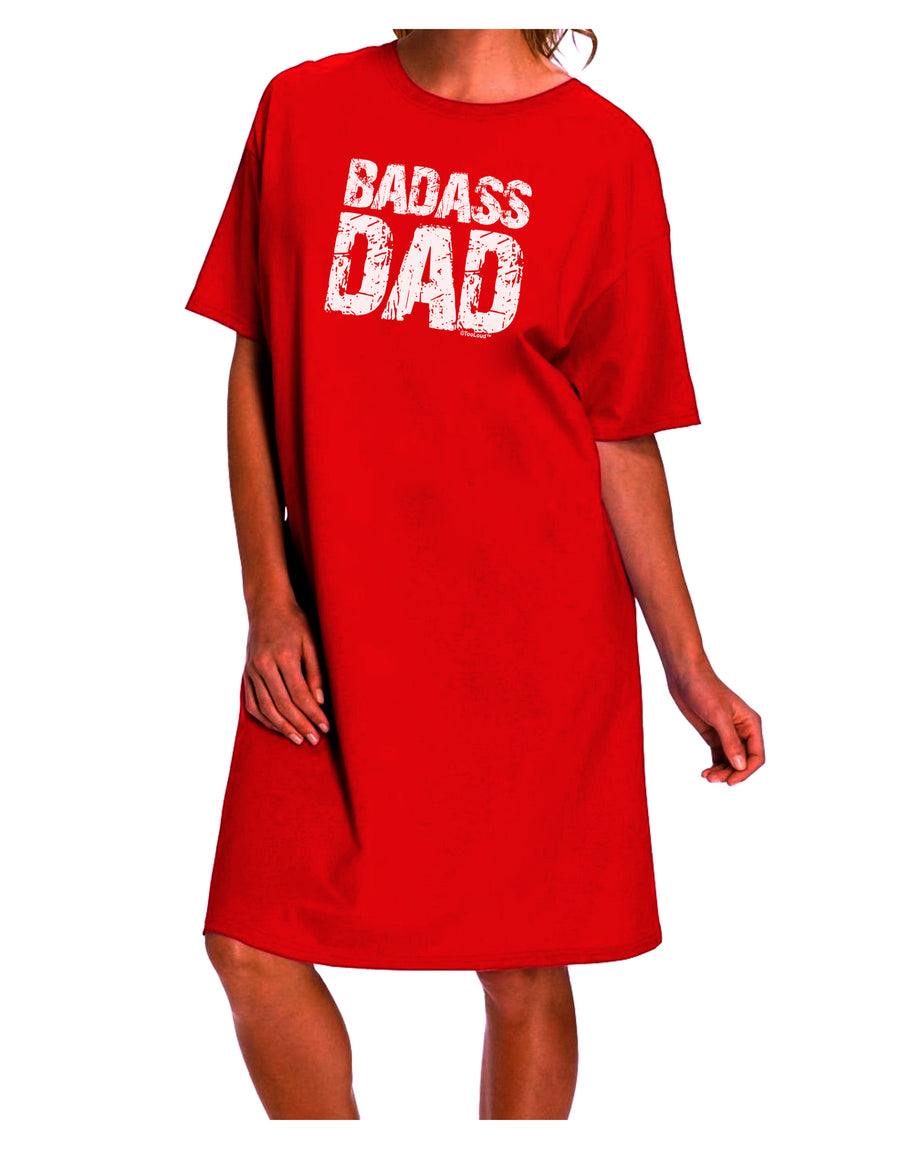 Stylish and Edgy Adult Night Shirt Dress for Dads by TooLoud-Night Shirt-TooLoud-Red-One-Size-Davson Sales