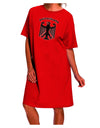 Bundeswehr Logo Deutschland Adult Night Shirt Dress - A Stylish and Comfortable Addition to Your Wardrobe-Night Shirt-TooLoud-Red-One-Size-Fits-Most-Davson Sales