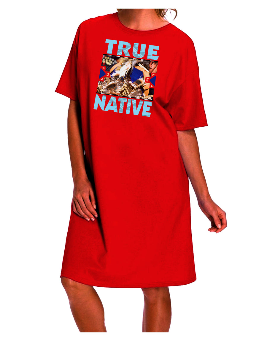 Authentic Native American Adult Night Shirt Dress-Night Shirt-TooLoud-Red-One-Size-Fits-Most-Davson Sales